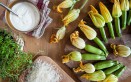 fiori di zucca, ricetta light, al forno