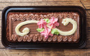 torte rettangolari decorate con cioccolato, torte rettangolari