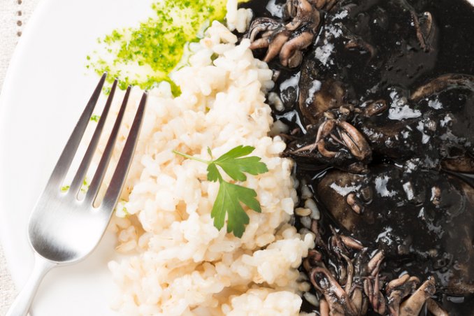 riso-nero di seppia- primo piatto