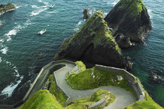 Irlanda fiordi mare natura verde oceano