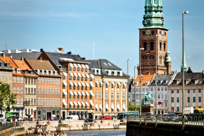 Copenhagen Danimarca centro cittadino città