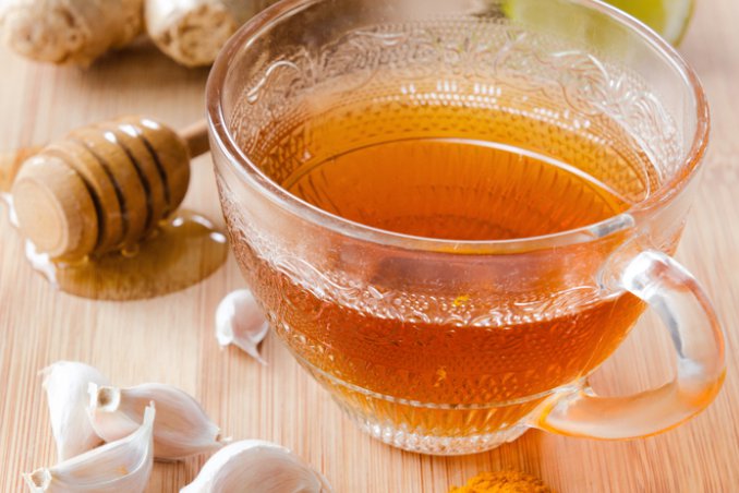 tè aglio miele dieta cibo