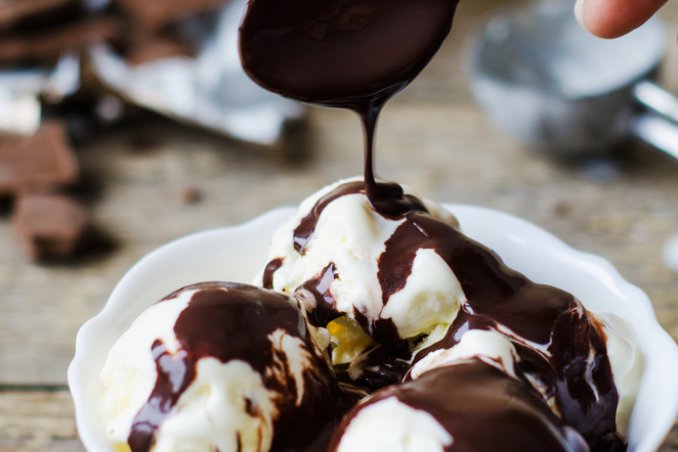 coppa danimarca gelato affogato vaniglia cioccolato