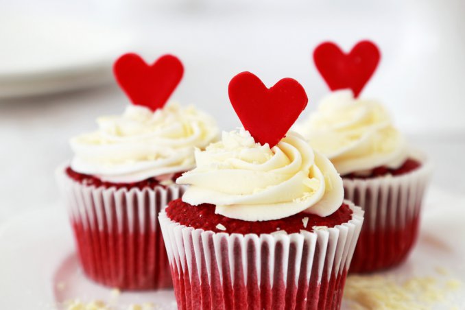 Red Velvet Cupcakes San Valentino USA