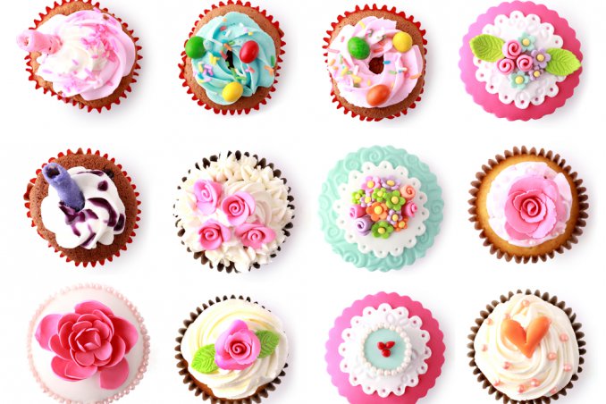 cupcake primavera, idee floreali, pasta di zucchero, cupcake, cake design primavera