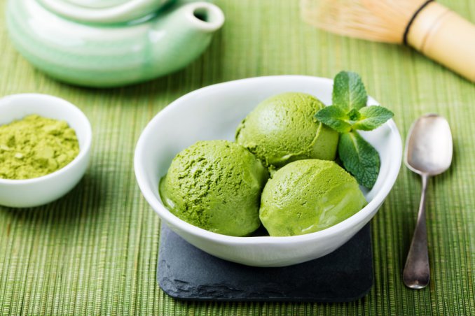 gelato, tè verde matcha, ricetta
