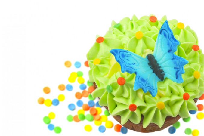farfalle pasta di zucchero, farfalle cake design
