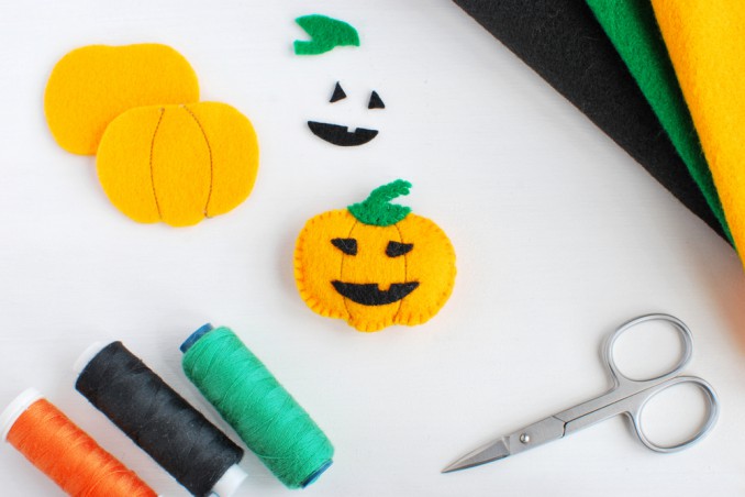 modelli decorazioni halloween, decorazioni halloween feltro, disegni halloween