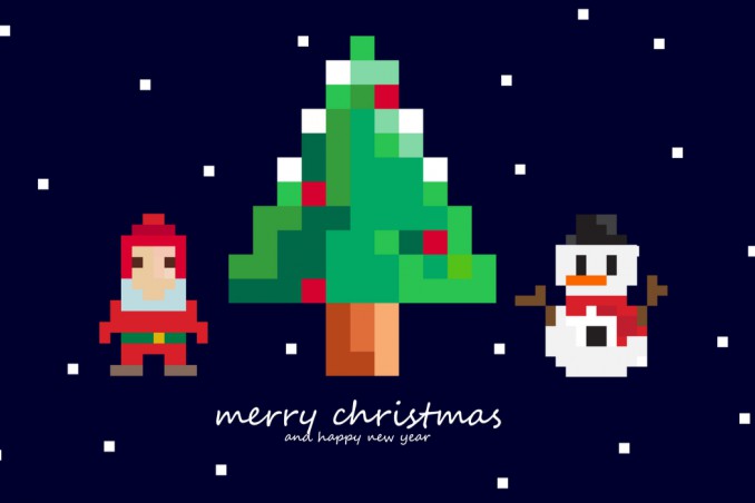 pixel art natale