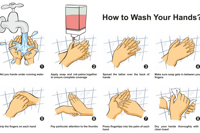 prevenzione influenza, come lavarsi mani, come igienizzare mani
