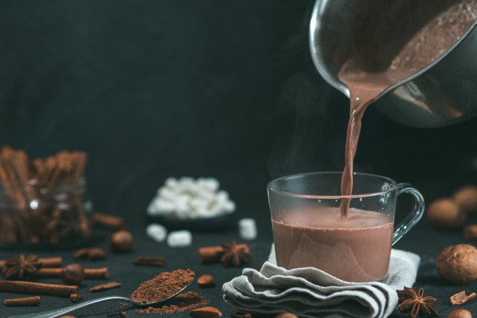 cioccolata, cacao, acqua