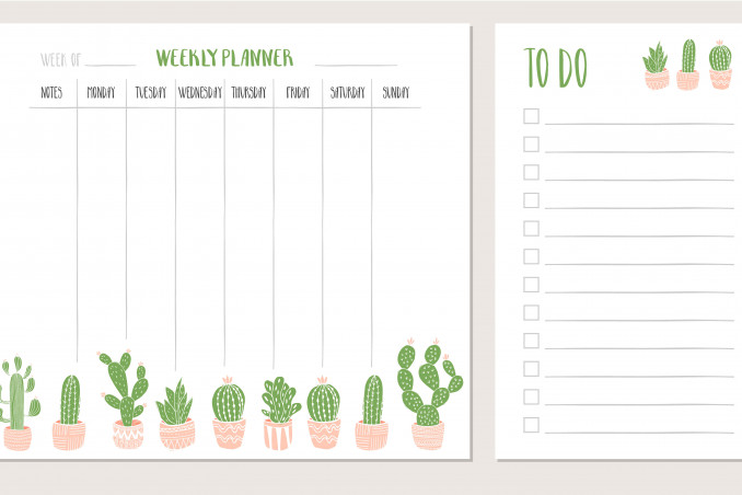 Planner Settimanale Da Stampare Gratis 9 Modelli Per