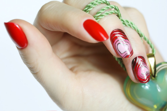 san valentino 2020, nail art, decorazione unghie