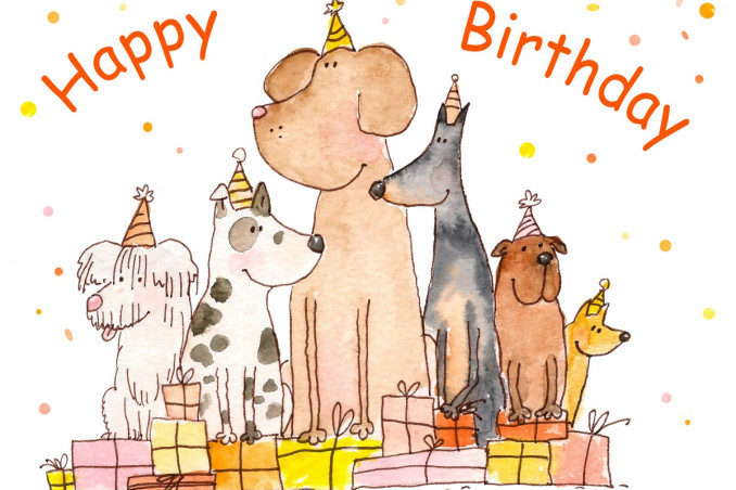 Biglietti Di Auguri Di Compleanno Con Gatti E Cani 7 Design Donnad