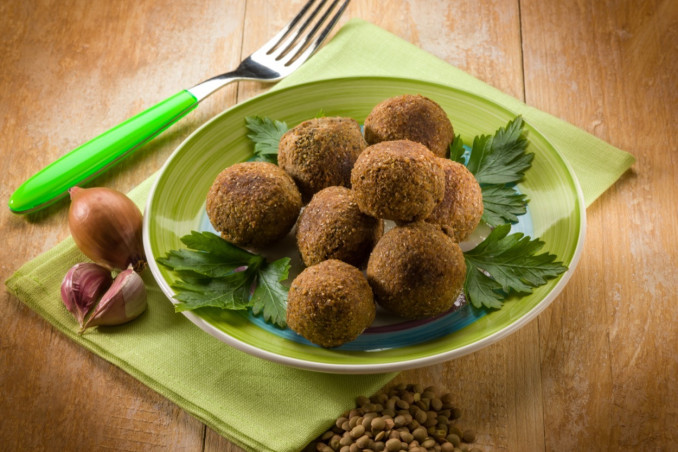 polpette di lenticchie, forno, vegane