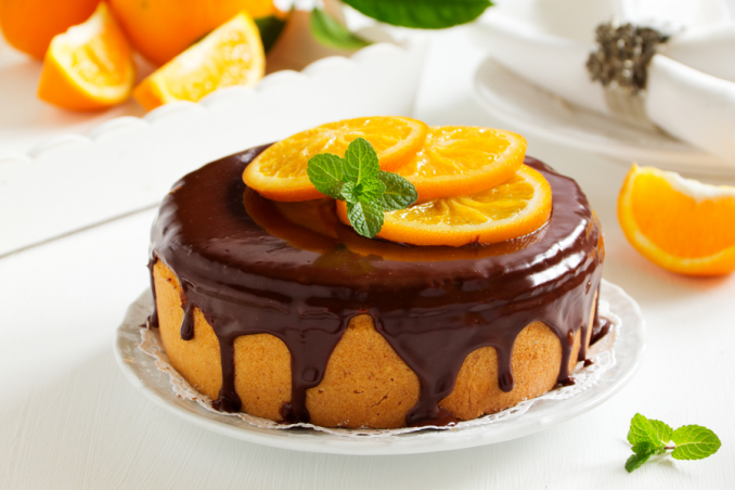 torta arancia cioccolato