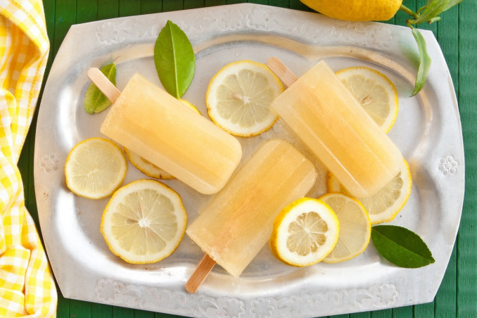 ghiaccioli al limone, ricetta, senza zucchero