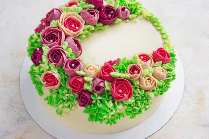 Fiori buon compleanno decorazione torta decorazione torta fai da